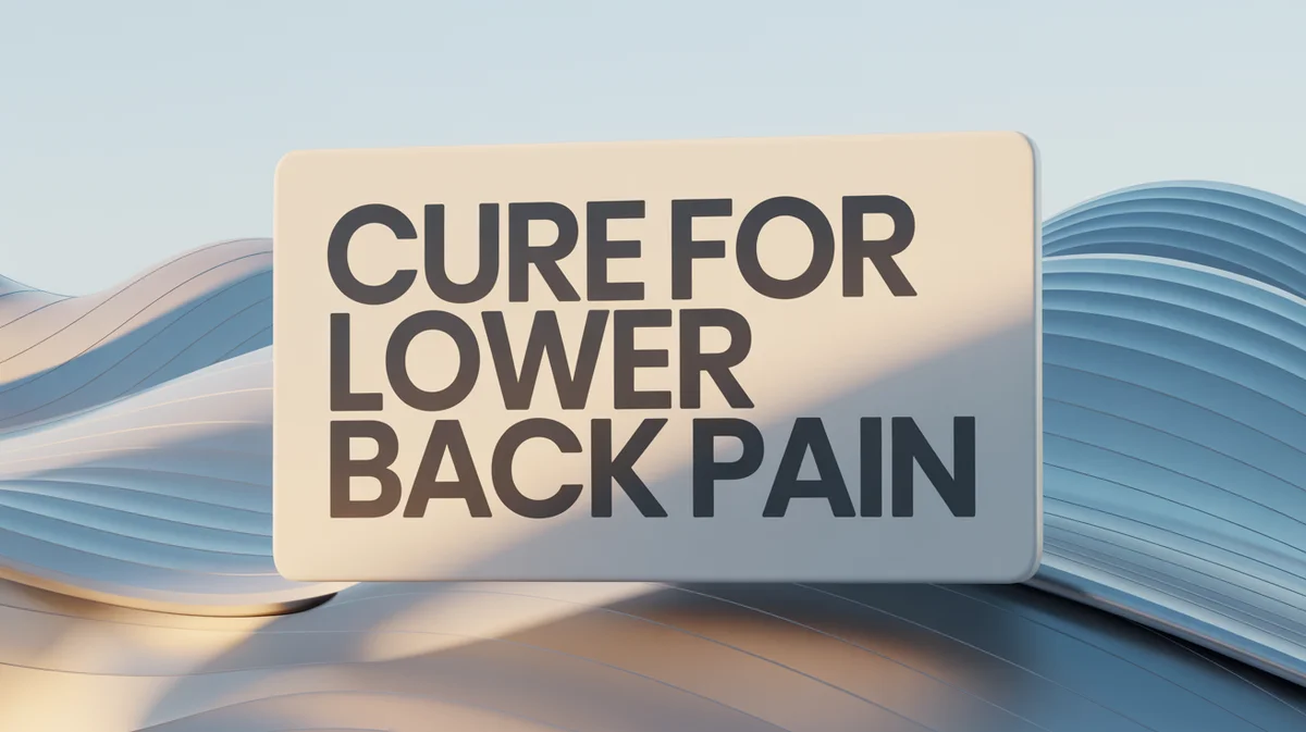 Cure For Lower Back Pain